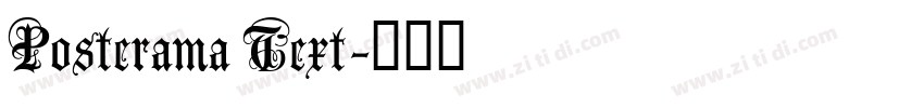 Posterama Text字体转换